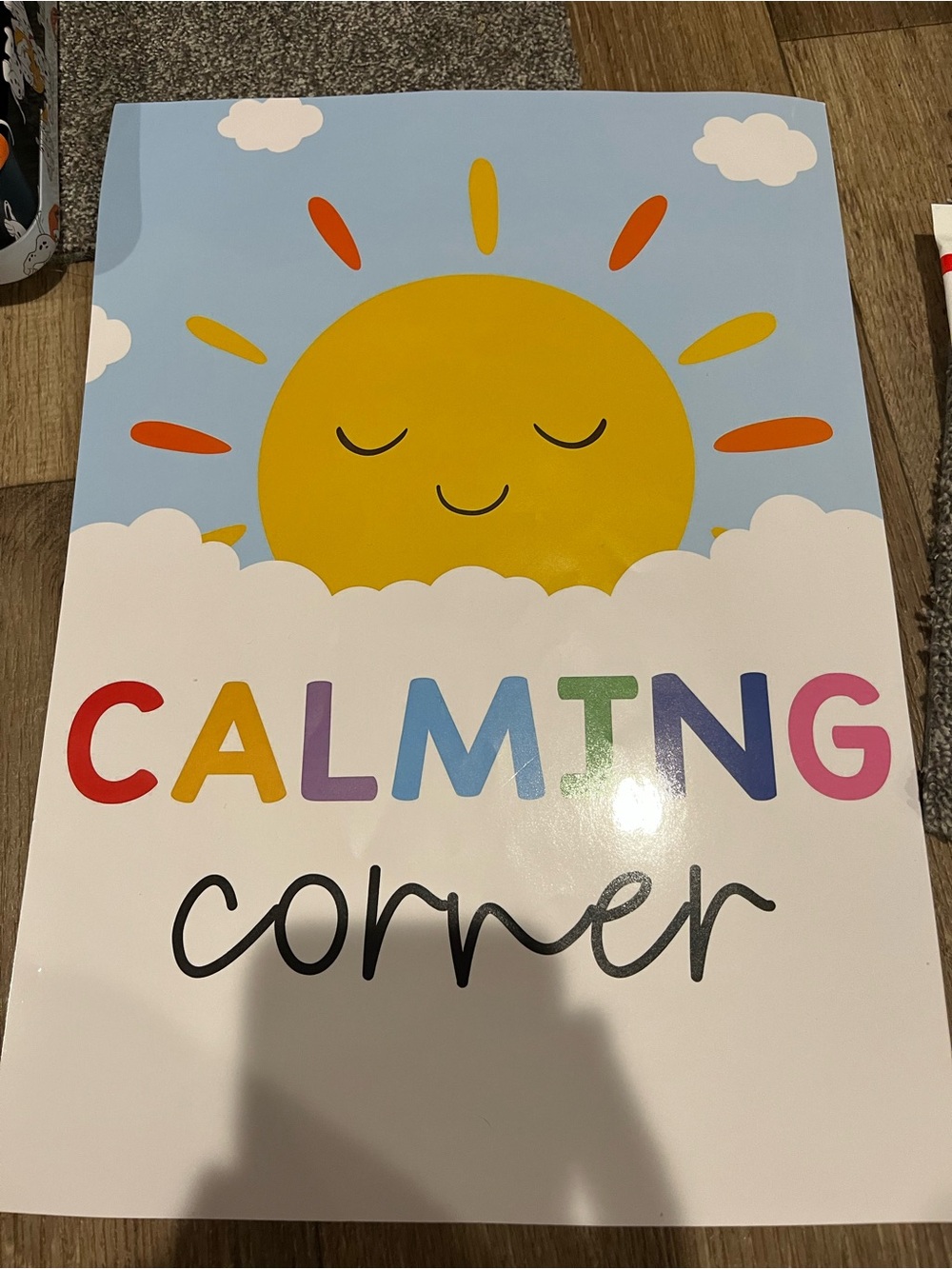 Calming Corner Wall Art - Sunny Cloud Design